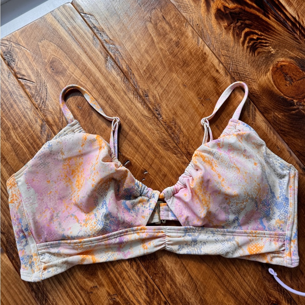 SET Purple Orange Gold Bikini Set Shade and Shore Wild Fable Size L